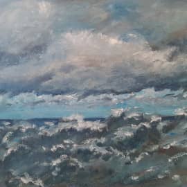 В открытом море