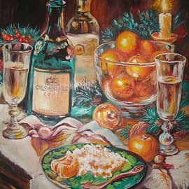 Новогодний натюрморт.