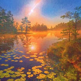 летнее озеро-2