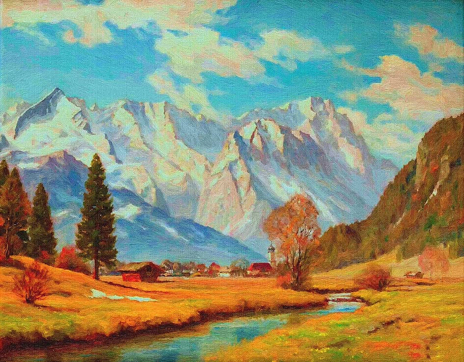 Горный пейзаж.