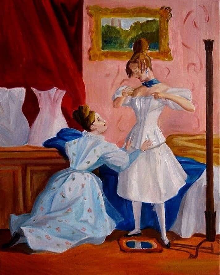 Примерка корсета