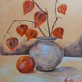 Физалис в вазе