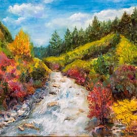 Стремительный горный поток