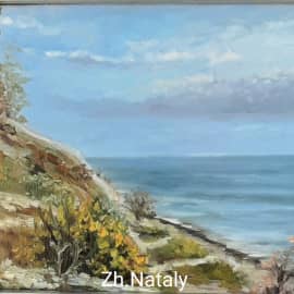 На побережье. Азовское море. Таганрог. Пленэрная живопись ZhNataly