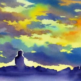 Картина "Уединение и созерцание"