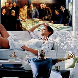 История в интерьере. Коллаж.