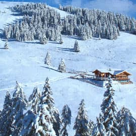 В зимних горах