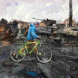 Велосипед лучше. Порватое небо