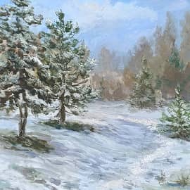 Сосны. Зима. Пленэр ZhNataly