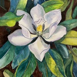 Сиде. Магнолия. Скетч.