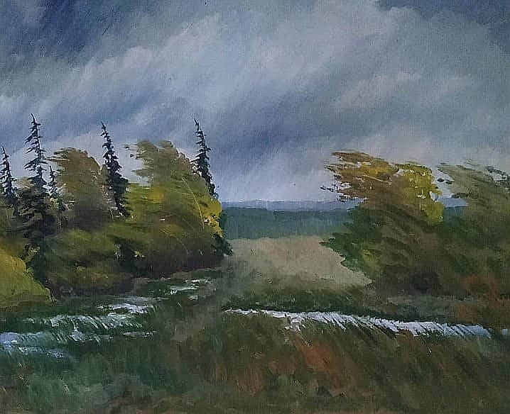 Ненастный день. Этюд.