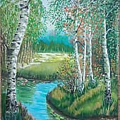 Речка в лесу