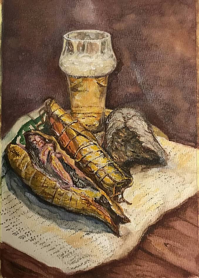 Натюрморт с рыбой