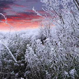 Зимний вечер.