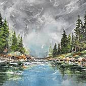 Горная река (3), художник Карина Чернова