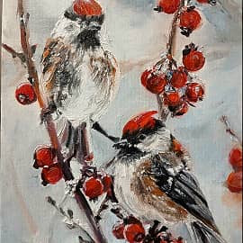 Зимние птички