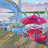 Акватория ветра, художник Мария Пелихова