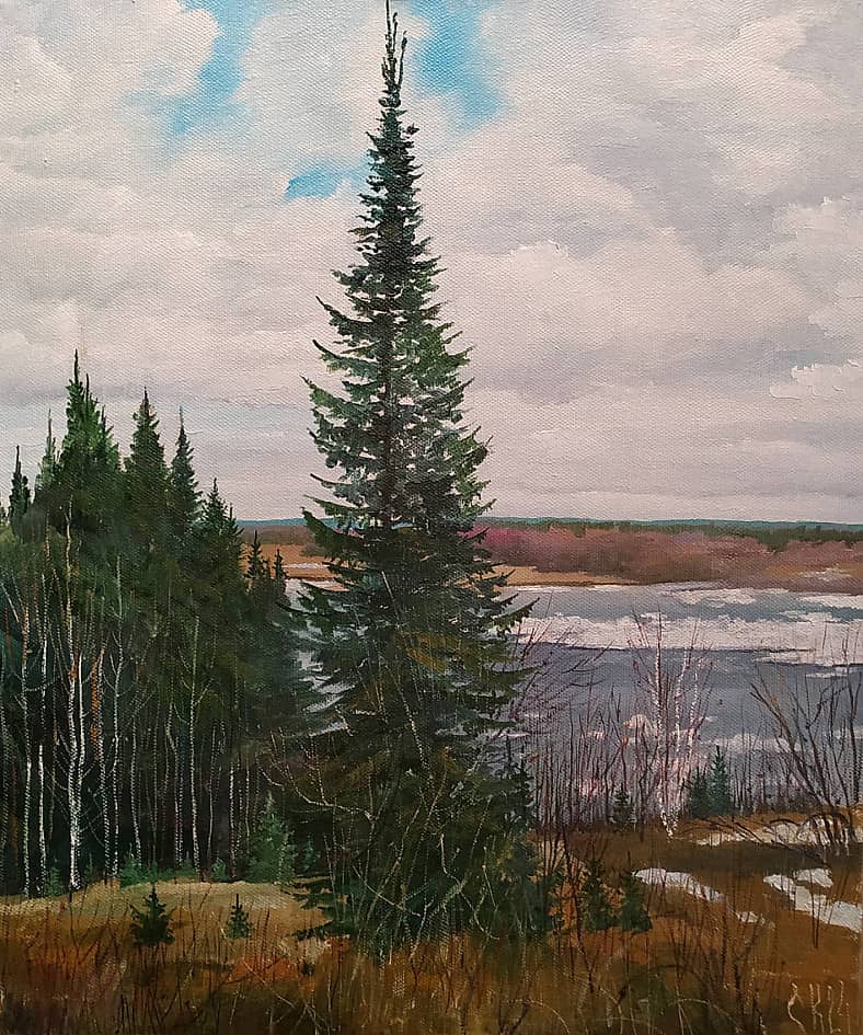 "Вычегда. Пробуждение." Пленэр