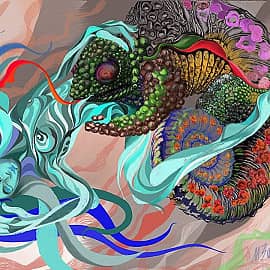 Нимфа и хамелеон