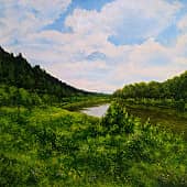 Инской пейзаж  Inya River Landscape
