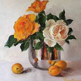 Розы и абрикосы