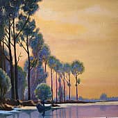 На рассвете. Вольная копия картины А. Луи Жакоб, художник Marina N