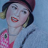 Дама в мехах