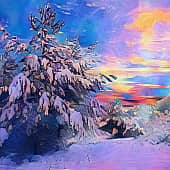 Морозный рассвет.