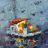 Морской вечерок (1), художник Виктория Мисюряева