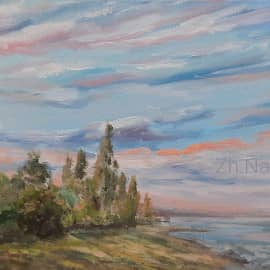 Пушкинская набережная, в предверии осени, морской пейзаж ZhNataly