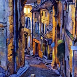 Вечерний переулок.