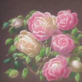 Серия из 12 картин "Розовые сны".
