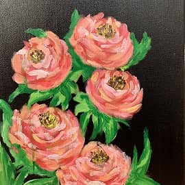 Цветы на чёрном