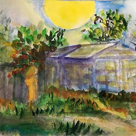 Солнечный день и яблоки поспели