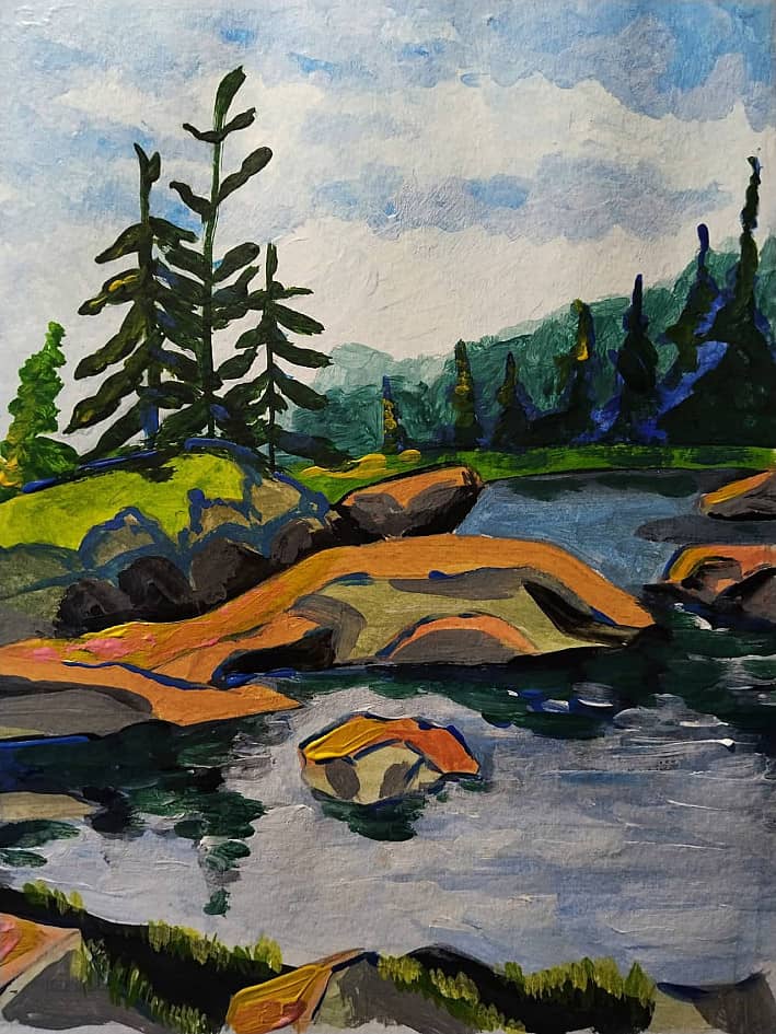 Свет на камнях