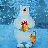 Новогодняя открытка 4