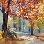 Картина "Осеннее удовольствие"