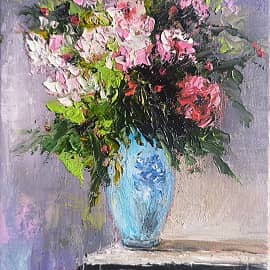 Букет на столе