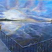 Закат на моем озере