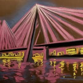 Мост. Иллюминация. Скетч.