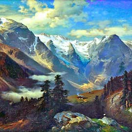 Горный пейзаж,2