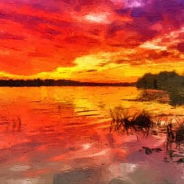 Угрюмый закат.