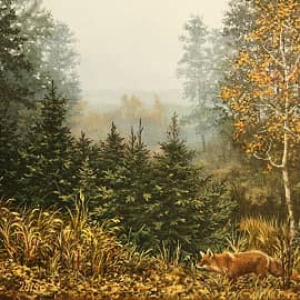 В лесу в октябре