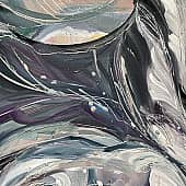 Заснеженные пионы (3), художник Чернова Ольга