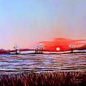 Восход солнца в полях 19 января