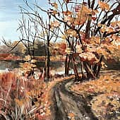 Дорога в осень, художник Анна Фомичева