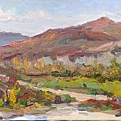 Осенний пейзаж с дорогой. Пленэр ZhNataly