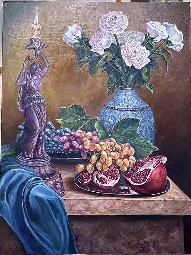 Натюрморт с розами