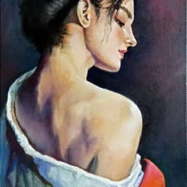 Девушка с заколкой