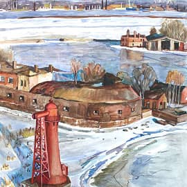 Кронштадтский маяк или бывший Николаевский маяк